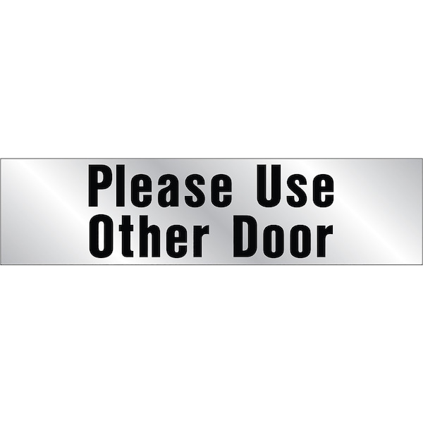 Hy-Ko Please Use Other Door Sign 2" x 8", 10PK, B00045 B00045 - main